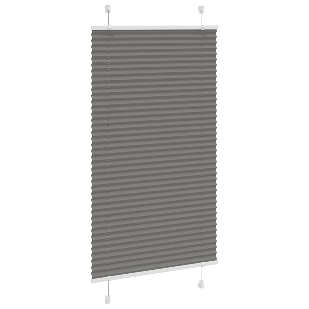 vidaXL Plissee Anthrazit 70x150 cm Stoffbreite 69,4 cm Polyester