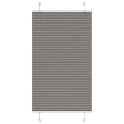 vidaXL Plissee Anthrazit 75x150 cm Stoffbreite 74,4 cm Polyester