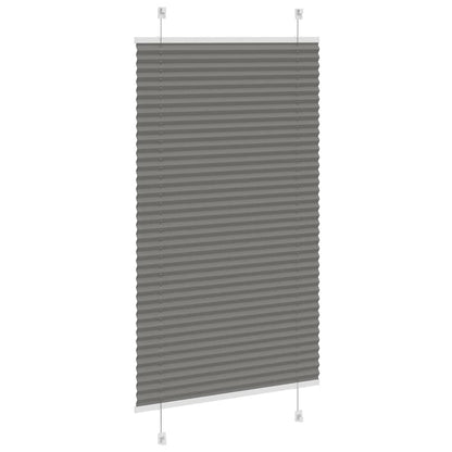 vidaXL Plissee Anthrazit 75x150 cm Stoffbreite 74,4 cm Polyester