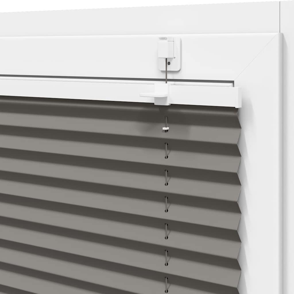 vidaXL Plissee Anthrazit 75x150 cm Stoffbreite 74,4 cm Polyester