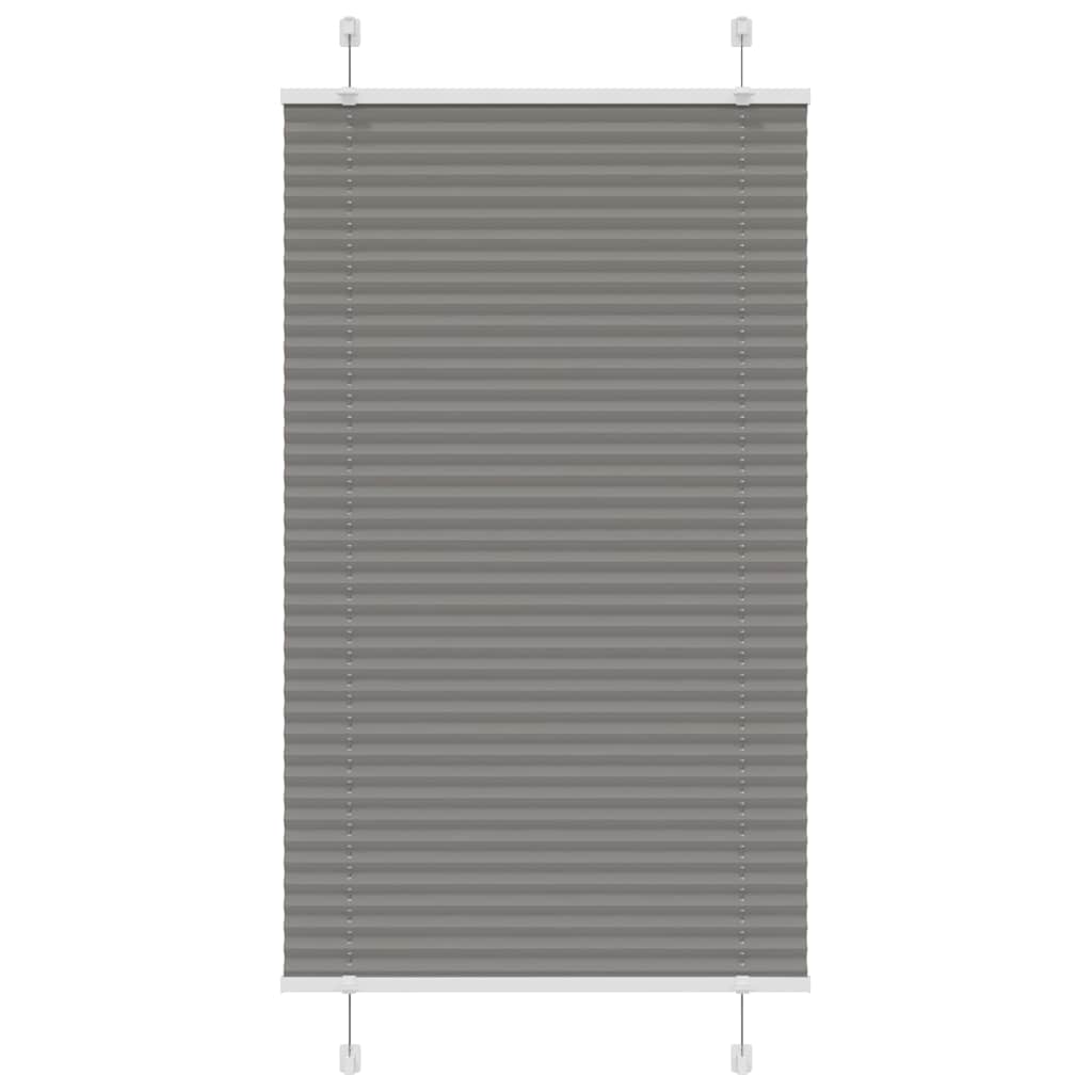 vidaXL Plissee Anthrazit 80x150 cm Stoffbreite 79,4 cm Polyester