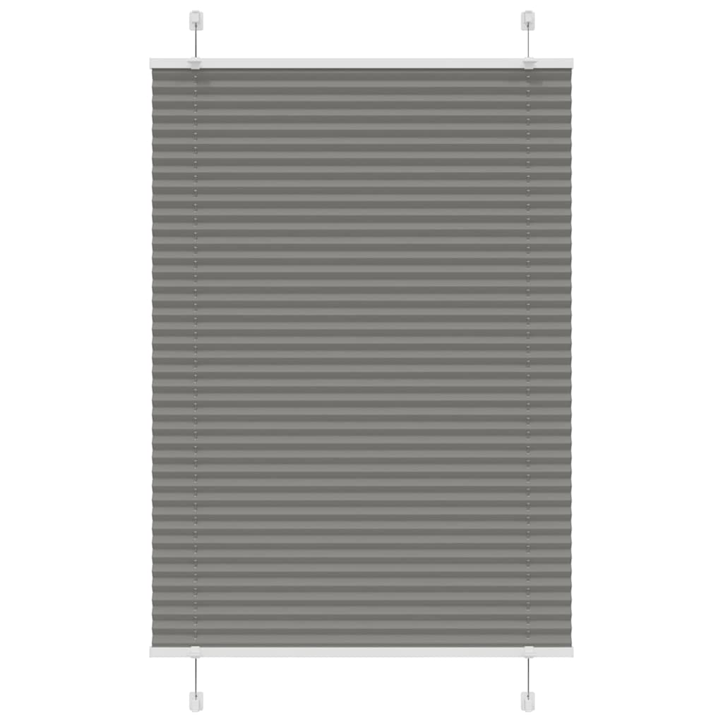 vidaXL Plissee Anthrazit 85x150 cm Stoffbreite 84,4 cm Polyester
