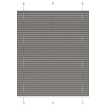 vidaXL Plissee Anthrazit 105x150 cm Stoffbreite 104,4 cm Polyester