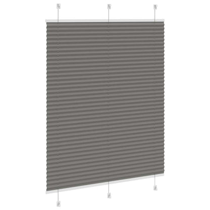 vidaXL Plissee Anthrazit 105x150 cm Stoffbreite 104,4 cm Polyester