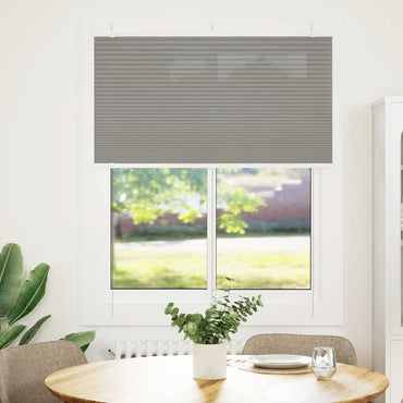 vidaXL Plissee Anthrazit 110x150 cm Stoffbreite 109,4 cm Polyester