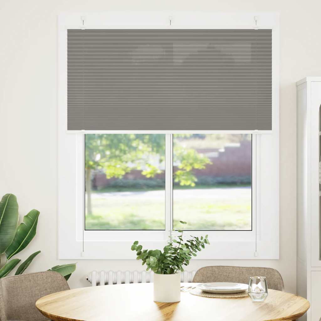 vidaXL Plissee Anthrazit 115x150 cm Stoffbreite 114,4 cm Polyester