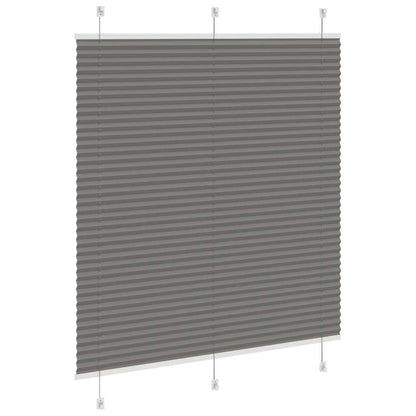 vidaXL Plissee Anthrazit 120x150 cm Stoffbreite 119,4 cm Polyester