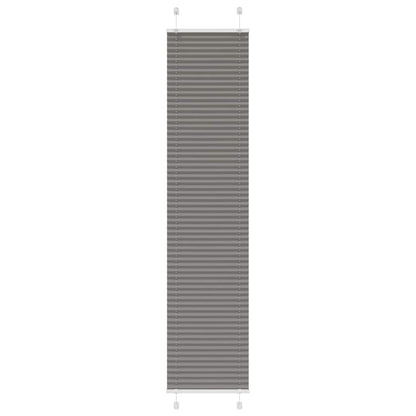 vidaXL Plissee Anthrazit 40x200 cm Stoffbreite 39,4 cm Polyester