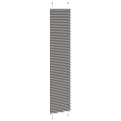 vidaXL Plissee Anthrazit 40x200 cm Stoffbreite 39,4 cm Polyester