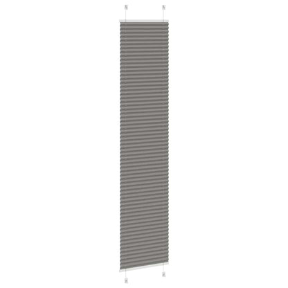 vidaXL Plissee Anthrazit 40x200 cm Stoffbreite 39,4 cm Polyester