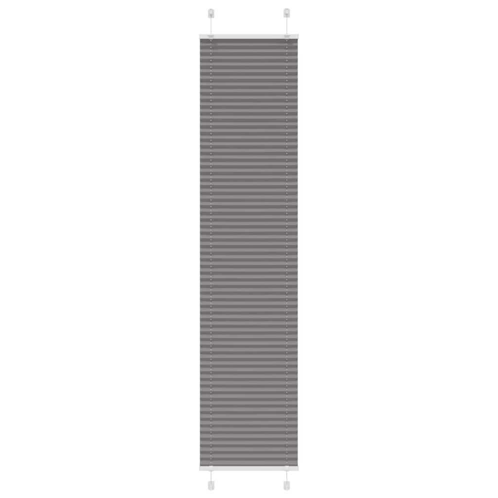 vidaXL Plissee Anthrazit 45x200 cm Stoffbreite 44,4 cm Polyester