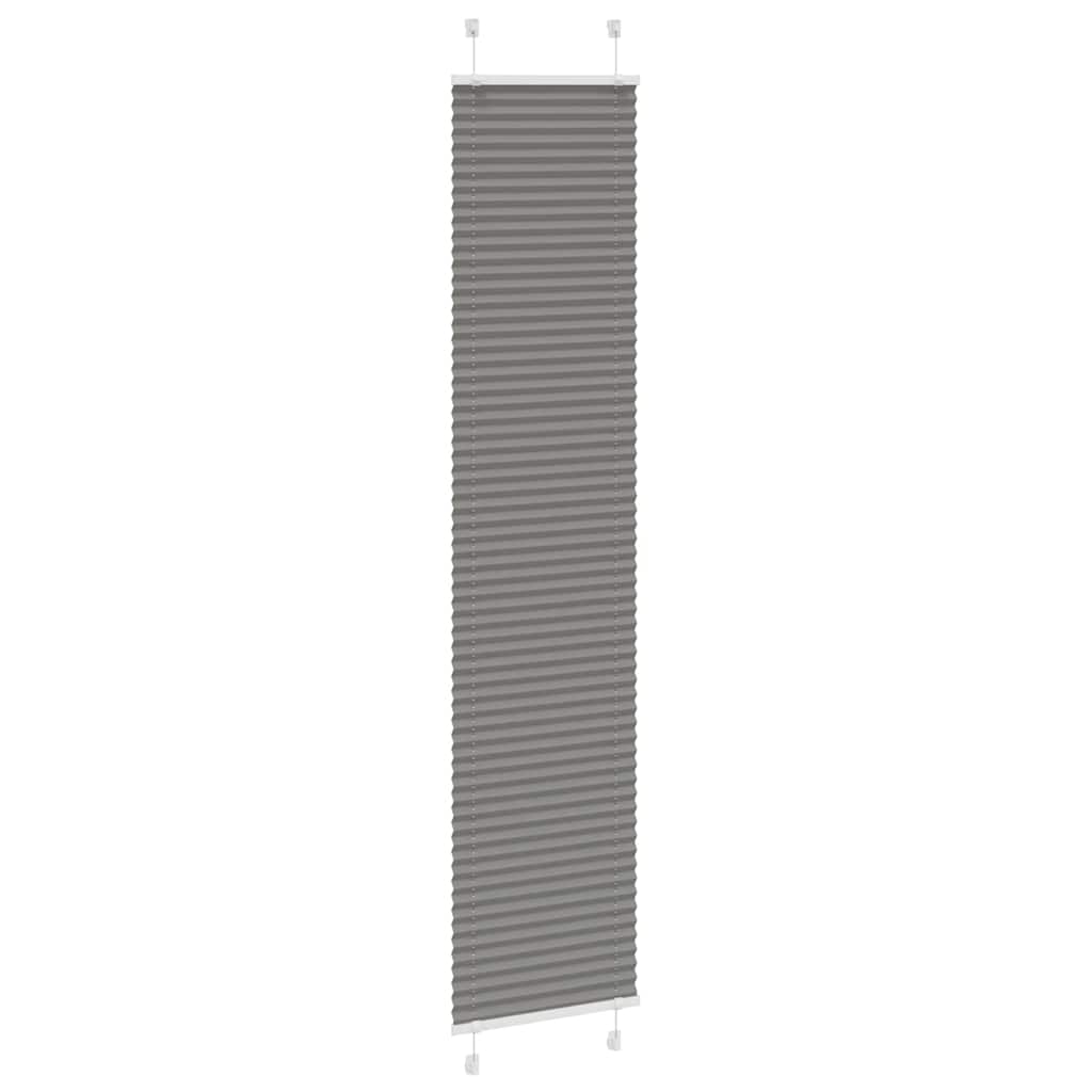vidaXL Plissee Anthrazit 45x200 cm Stoffbreite 44,4 cm Polyester