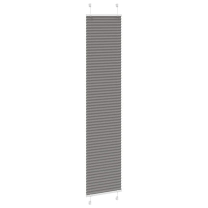 vidaXL Plissee Anthrazit 45x200 cm Stoffbreite 44,4 cm Polyester