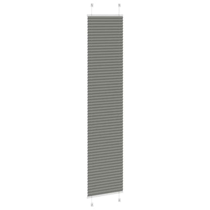 vidaXL Plissee Anthrazit 45x200 cm Stoffbreite 44,4 cm Polyester