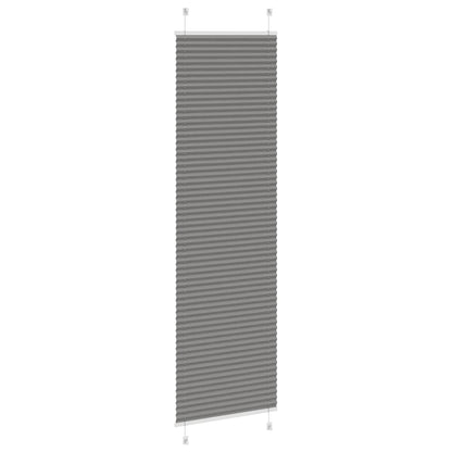 vidaXL Plissee Anthrazit 55x200 cm Stoffbreite 54,4 cm Polyester