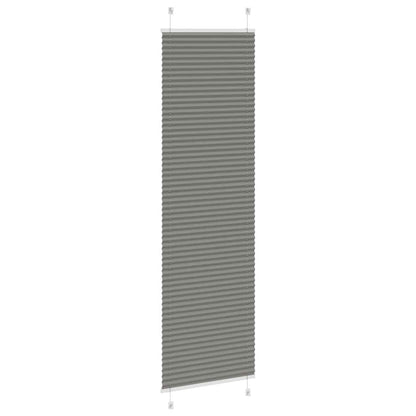 vidaXL Plissee Anthrazit 60x200 cm Stoffbreite 59,4 cm Polyester