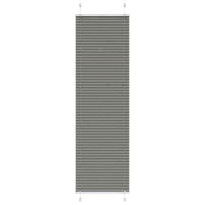 vidaXL Plissee Anthrazit 65x200 cm Stoffbreite 64,4 cm Polyester