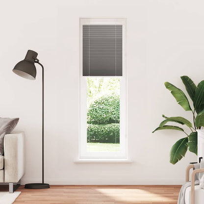 vidaXL Plissee Anthrazit 65x200 cm Stoffbreite 64,4 cm Polyester