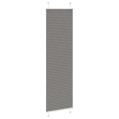 vidaXL Plissee Anthrazit 65x200 cm Stoffbreite 64,4 cm Polyester