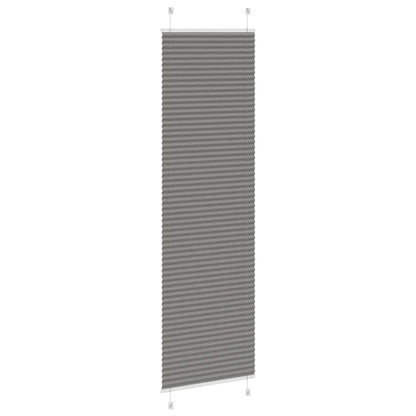 vidaXL Plissee Anthrazit 65x200 cm Stoffbreite 64,4 cm Polyester