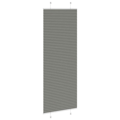 vidaXL Plissee Anthrazit 70x200 cm Stoffbreite 69,4 cm Polyester