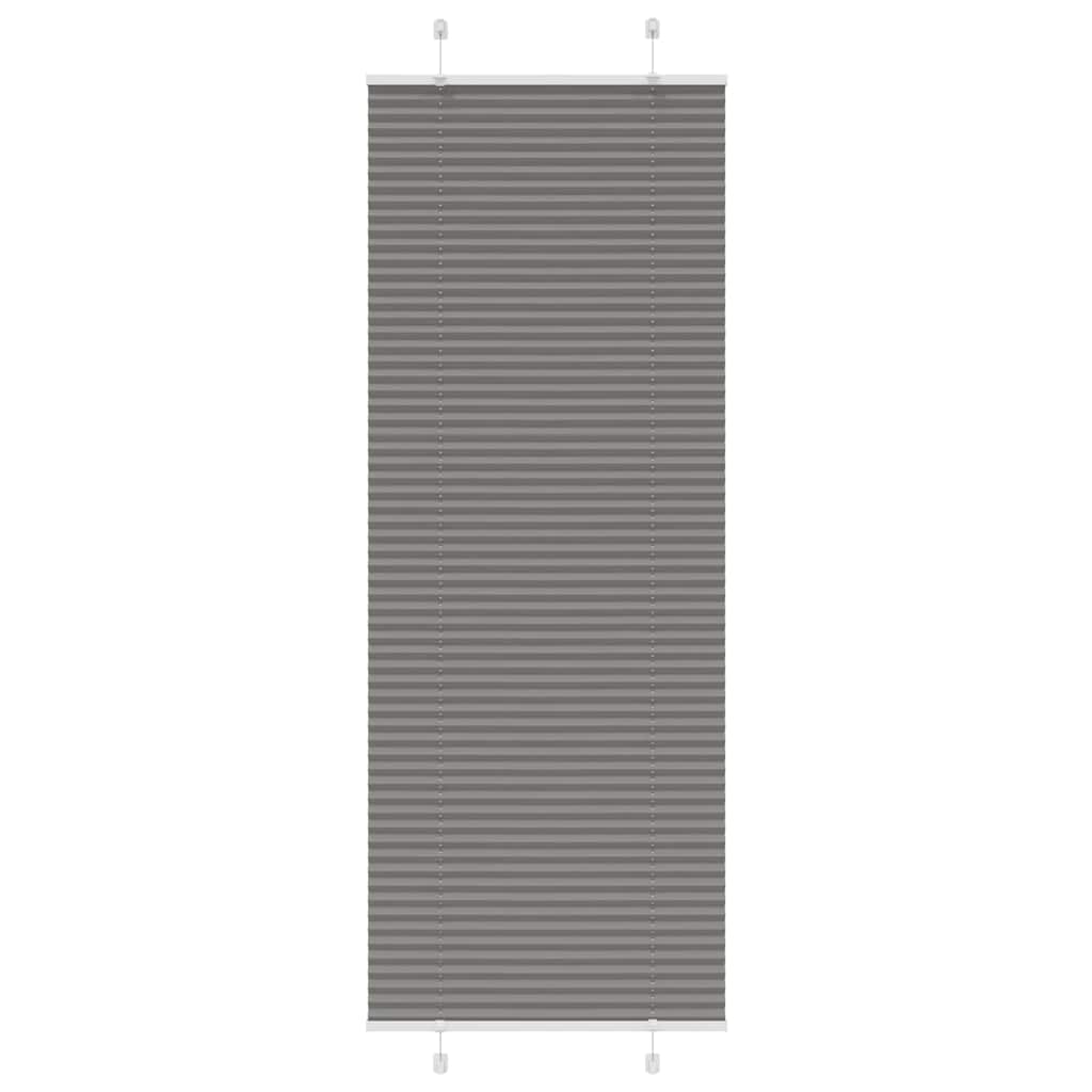 vidaXL Plissee Anthrazit 75x200 cm Stoffbreite 74,4 cm Polyester