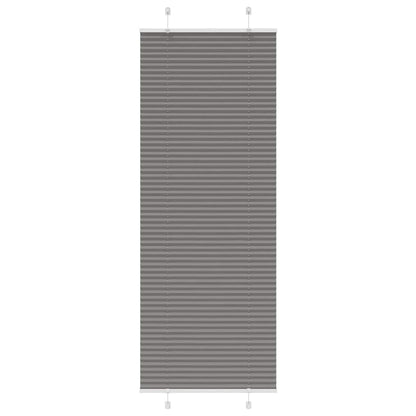 vidaXL Plissee Anthrazit 75x200 cm Stoffbreite 74,4 cm Polyester