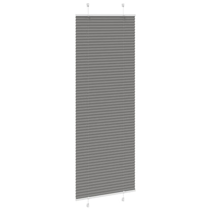 vidaXL Plissee Anthrazit 75x200 cm Stoffbreite 74,4 cm Polyester