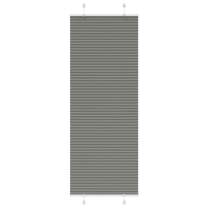 vidaXL Plissee Anthrazit 80x200 cm Stoffbreite 79,4 cm Polyester