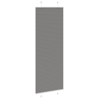 vidaXL Plissee Anthrazit 80x200 cm Stoffbreite 79,4 cm Polyester