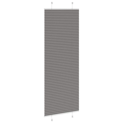 vidaXL Plissee Anthrazit 80x200 cm Stoffbreite 79,4 cm Polyester