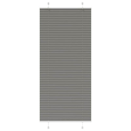 vidaXL Plissee Anthrazit 90x200 cm Stoffbreite 89,4 cm Polyester