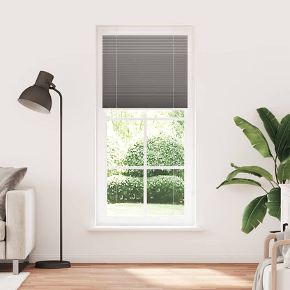 vidaXL Plissee Anthrazit 90x200 cm Stoffbreite 89,4 cm Polyester