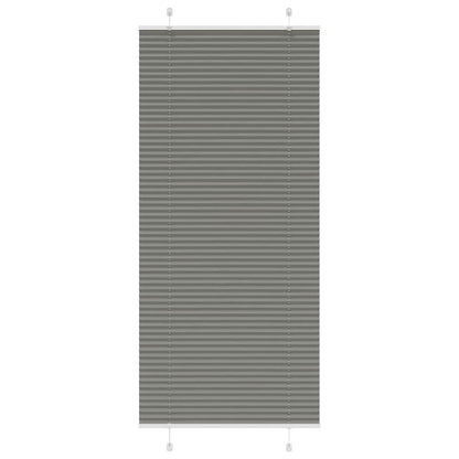 vidaXL Plissee Anthrazit 100x200 cm Stoffbreite 99,4 cm Polyester