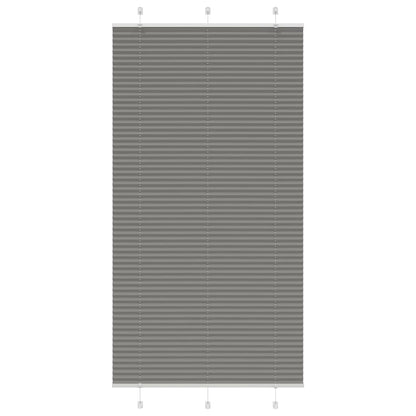 vidaXL Plissee Anthrazit 105x200 cm Stoffbreite 104,4 cm Polyester