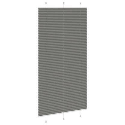 vidaXL Plissee Anthrazit 105x200 cm Stoffbreite 104,4 cm Polyester