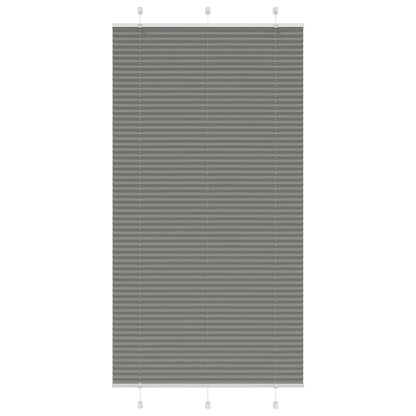 vidaXL Plissee Anthrazit 110x200 cm Stoffbreite 109,4 cm Polyester