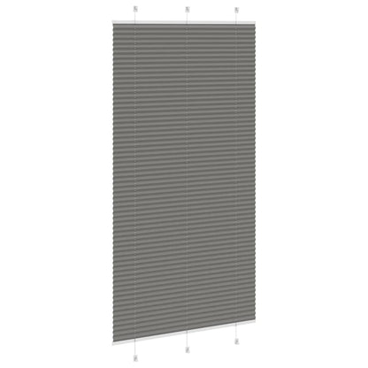 vidaXL Plissee Anthrazit 110x200 cm Stoffbreite 109,4 cm Polyester