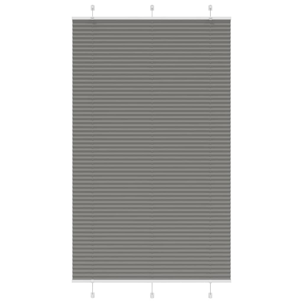 vidaXL Plissee Anthrazit 115x200 cm Stoffbreite 114,4 cm Polyester