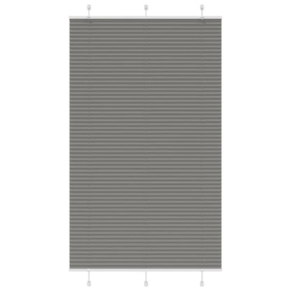 vidaXL Plissee Anthrazit 115x200 cm Stoffbreite 114,4 cm Polyester