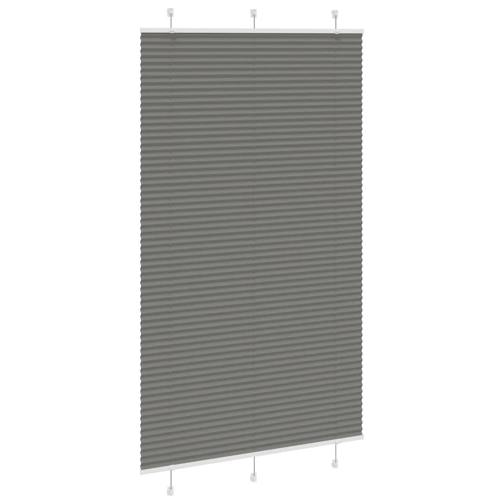 vidaXL Store plissé anthracite 120x200 cm Largeur du tissu 119,4 cm Polyester