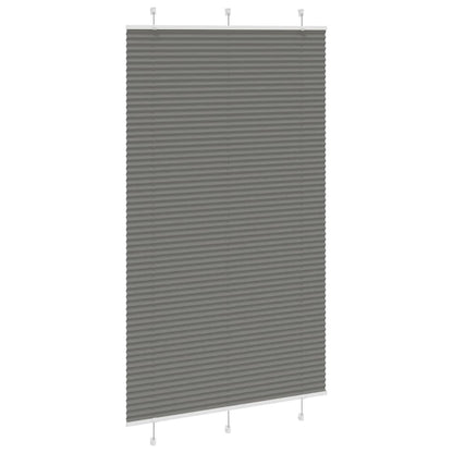 vidaXL Store plissé anthracite 120x200 cm Largeur du tissu 119,4 cm Polyester