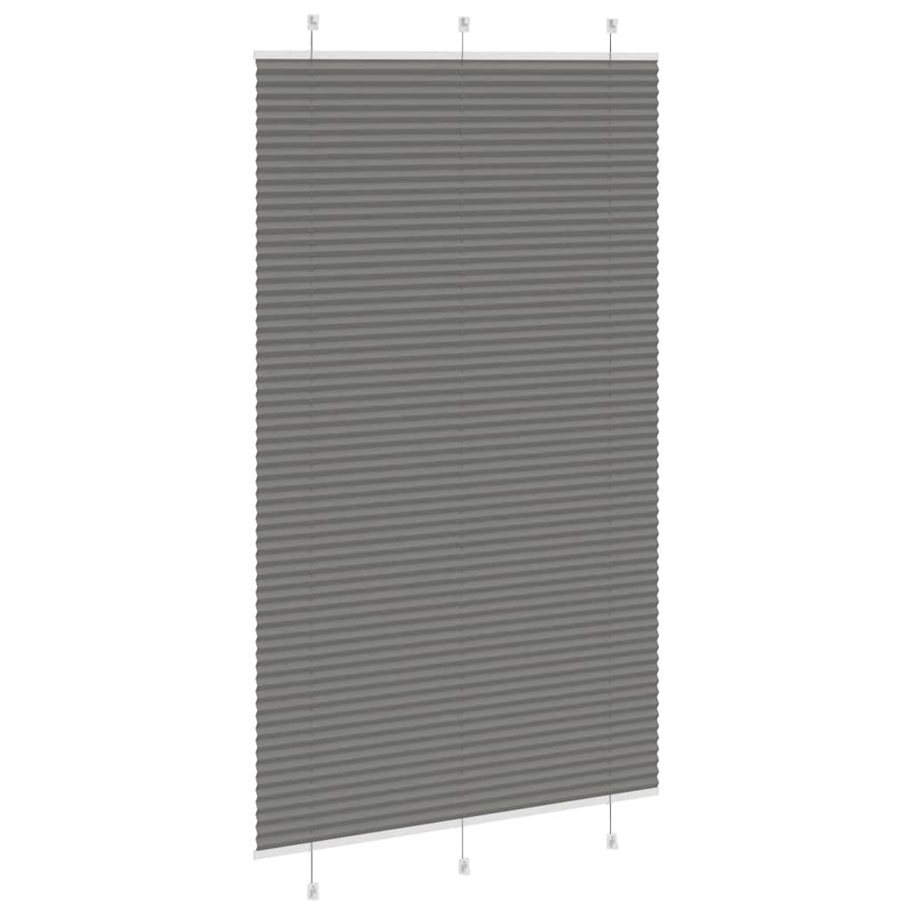 vidaXL Store plissé anthracite 120x200 cm Largeur du tissu 119,4 cm Polyester