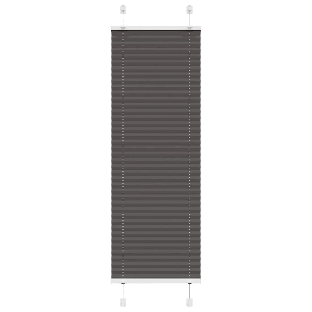 vidaXL Plissee Schwarz 45x100 cm Stoffbreite 44,4 cm Polyester