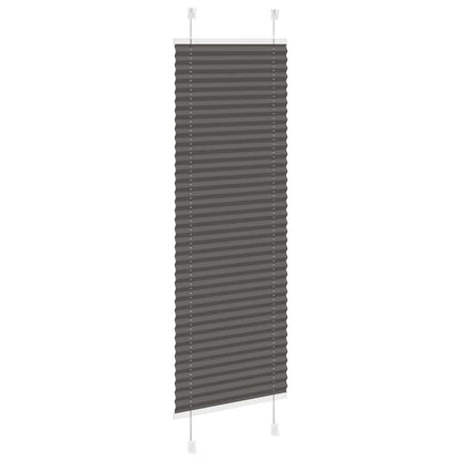 vidaXL Plissee Schwarz 45x100 cm Stoffbreite 44,4 cm Polyester