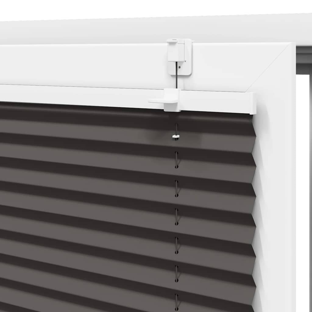 vidaXL Plissee Schwarz 45x100 cm Stoffbreite 44,4 cm Polyester