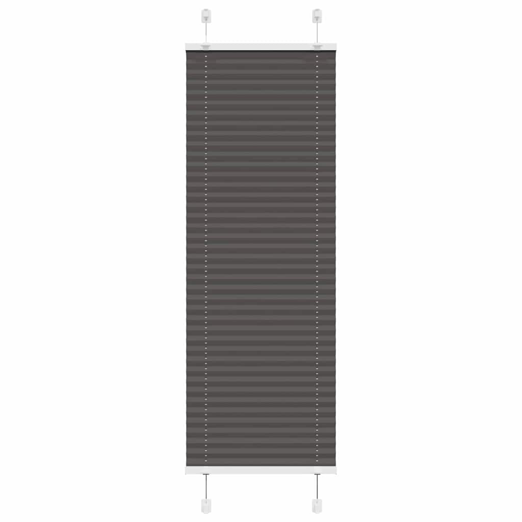 vidaXL Plissee Schwarz 50x100 cm Stoffbreite 49,4 cm Polyester