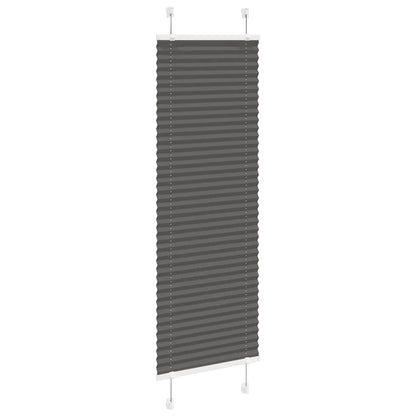 vidaXL Plissee Schwarz 50x100 cm Stoffbreite 49,4 cm Polyester