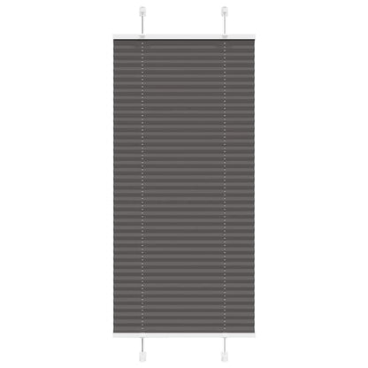 Plissee Schwarz 55x100 cm Stoffbreite 54,4 cm Polyester