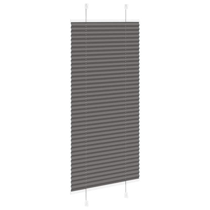 vidaXL Plissee Schwarz 55x100 cm Stoffbreite 54,4 cm Polyester
